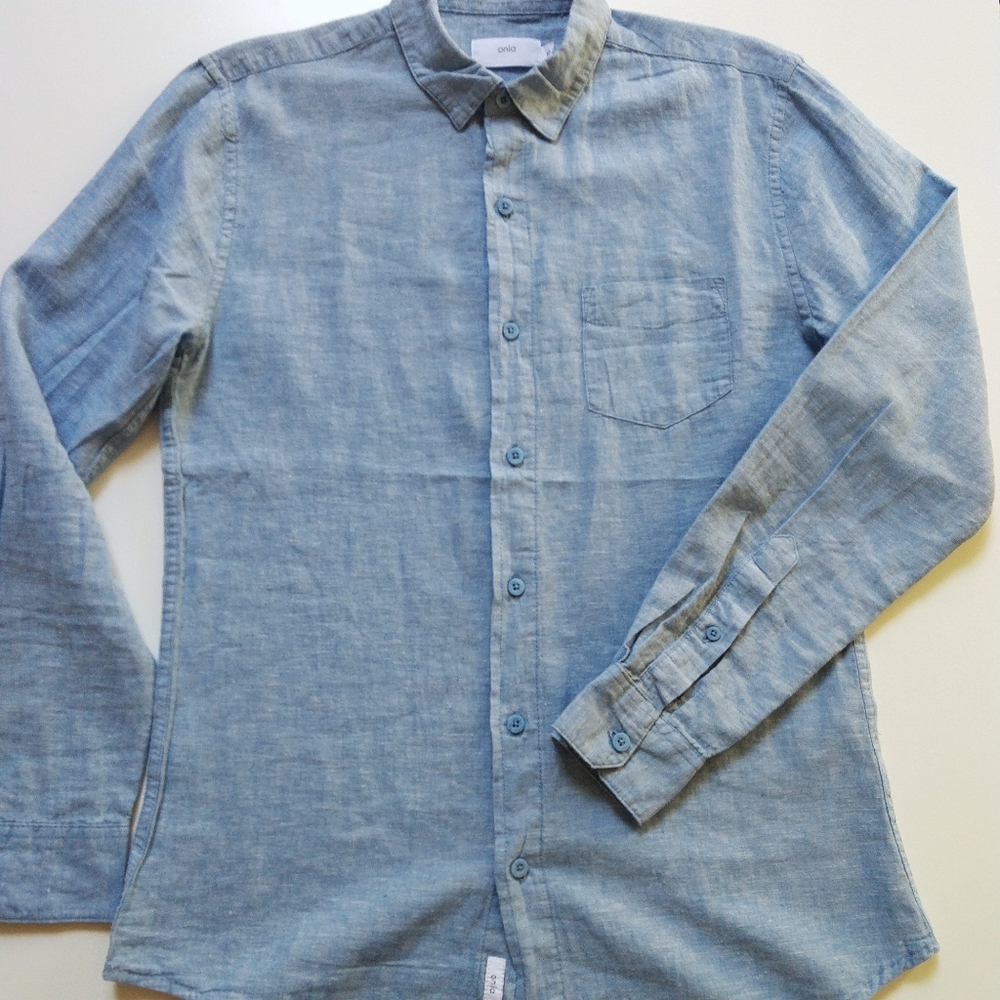 Blue Onia Men's Long Sleeve Shirt Size Small New